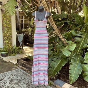 Quicksilver striped maxi column dress